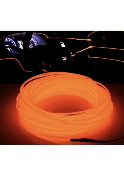 Araç Içi Neon Şerit LED 3 Metre Turuncu (Torpido Ledi) fiyatları