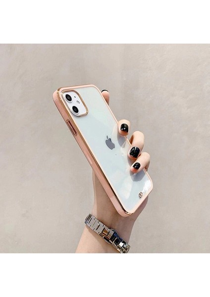 Apple iPhone 11 Uyumlu Köşe Darbe Korumalı Luxury Olex Şeffaf Telefon Kılıfı