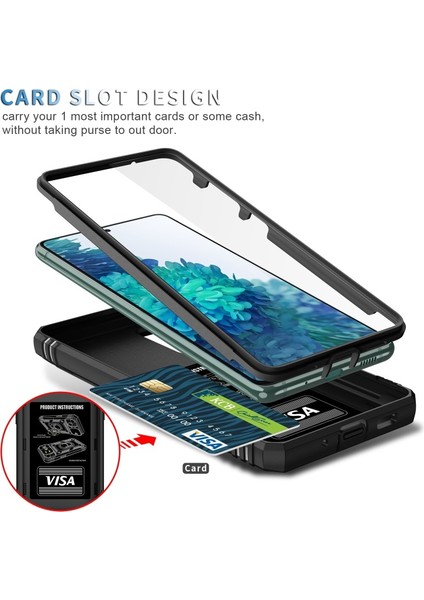 Kamera Tasarım 3-In-1 Tpu + Pc + Metal Telefon Kılıf Samsung Galaxy S20 Fe / S20 Fan Edition / S20 Fe 5g Için / S20 Fan Sürümü 5g Için - Siyah (Yurt Dışından) fiyatları
