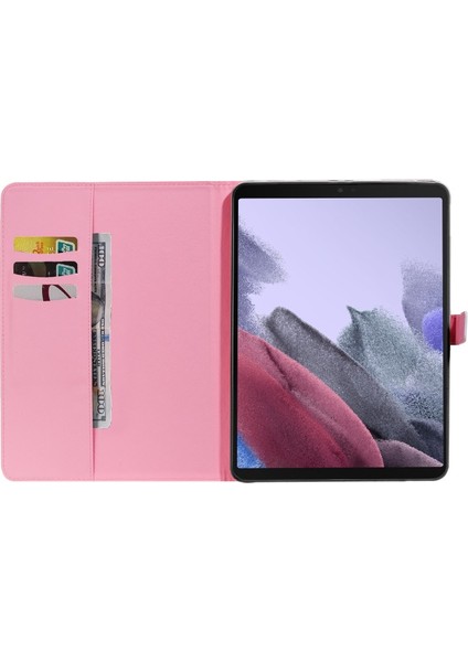 Cüzdan Işlevli Stand Kapaklı Desenli Pu Deri Tablet Kılıfı - Samsung Galaxy Tab A7 Lite 8.7-INCH/T225/T220 (Yurt Dışından)