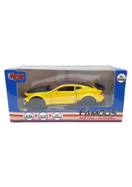 Metal Çek Bırak Araba - 1/30 Metal Camaro Zl1 - 388-1B-CAMAROSARI indirimleri