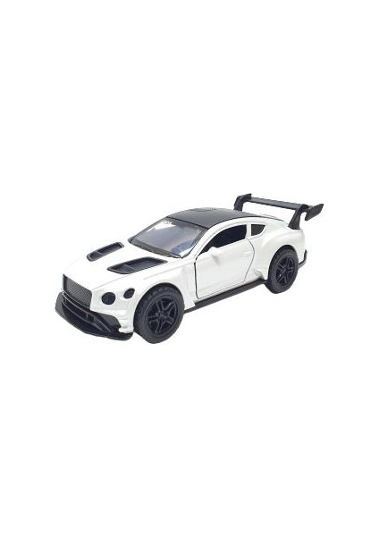 Metal Çek Bırak Araba - 1/30 Metal Bentleygt - 388-1B-BENTLEYGT-BEYAZ