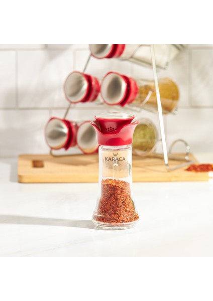 Nori Üçgen 7 Parça Baharat Takımı Red modelleri