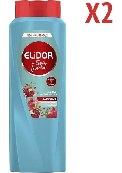 Gün Boyu Haci mli Saçlar Nar Çekirdeği Yağı Özlü Şampuan 650 ml x 2