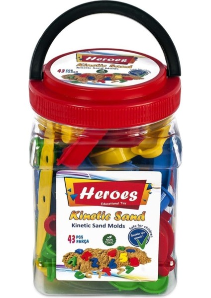 Heroes, Pet Kutulu Harf ve Rakam Kalıpları 43 Parça