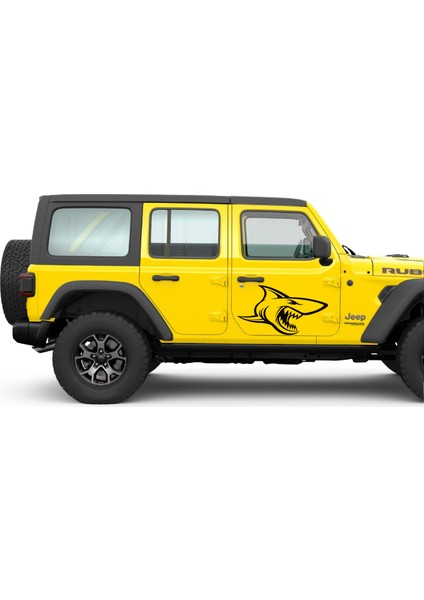 Köpek Balığı Motosiklet ve Araba Sticker Arma