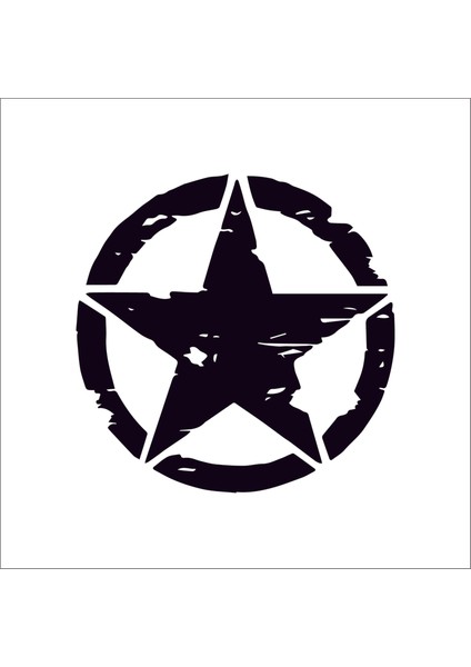 Askeri Yıldız Offroad Sticker Arma Sağ/sol