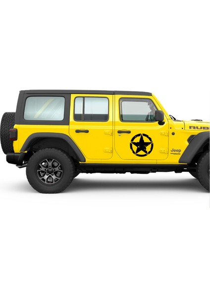 Askeri Yıldız Offroad Sticker Arma Sağ/sol