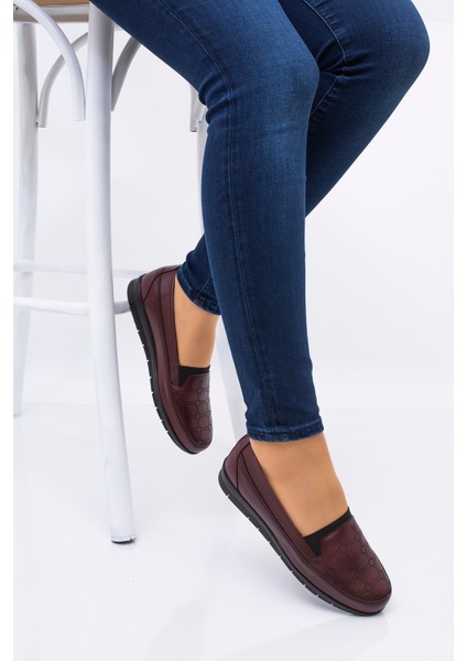 Kadın Topuk Dikenine Özel Ortopedik Düz Deri Taban Anne Ayakkabısı fırsatları