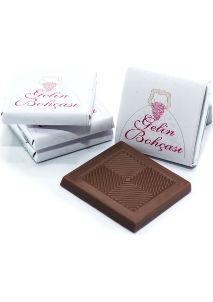 Nin Gelin Bohçası Çikolatası Dökme Gelinlik Baskılı (170 Adet Napoliten Çikolata)