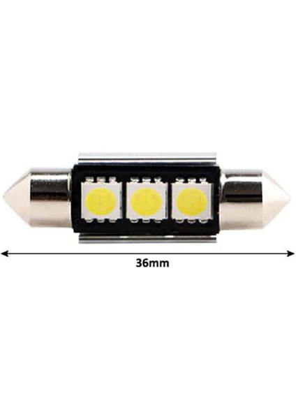 Festoon 5050 Smd 3 Ledli Beyaz LED Takım