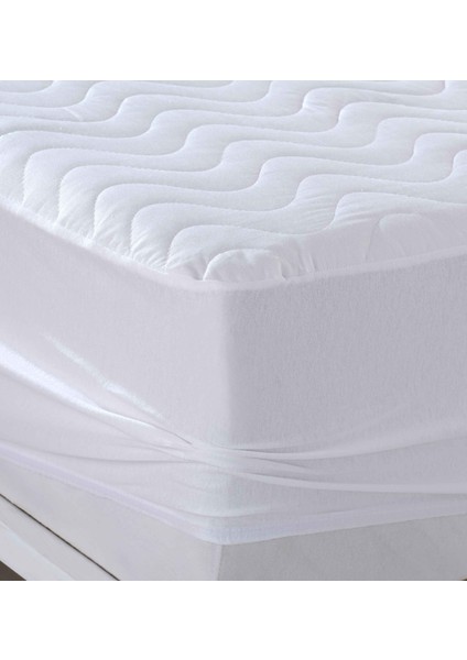 Mikrofiber Kapitone Alez Fitted Su Sıvı Geçirmez Tek Çift Kişilik Yatak Pedi Koruyucu Çarşaf 11EBAT modelleri