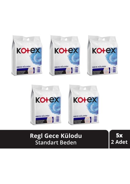 Regl Gece Külodu 2'li 5 Paket