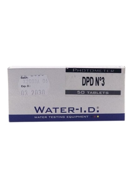 Toplam Klor Ölçüm Tableti Lab Dp3 Reagent 5 Folyo (Pool Lab 1.0 Cihaz Için)