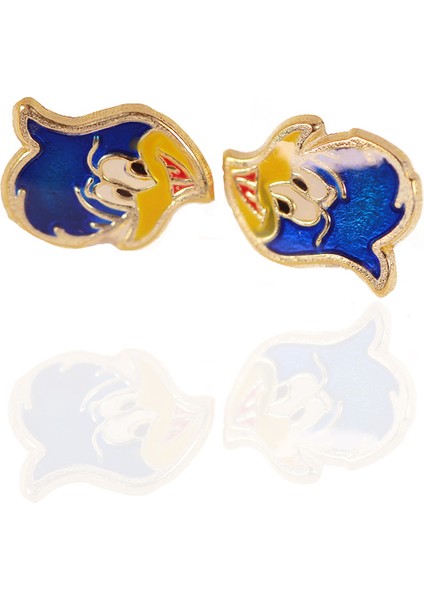 Adil Idil Kuyumculuk 14 Ayar Iki Renk Donald Duck Çocuk Küpe fiyatları