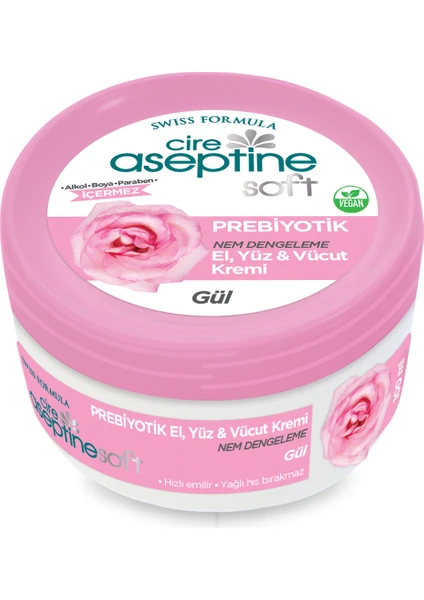 Cire Aseptine Soft Gül Nemlendirici Bakım Krem 100 ml