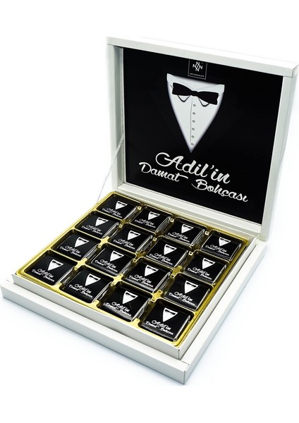 Damat Bohçası Çikolatası 48 Adet Madlen Çikolata modelleri