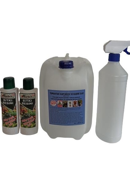 Çiçek ve Bitki 5000 ml (Topraktaki Haşereler Için) + 2 Adet Bitki Besini ile Birlikte