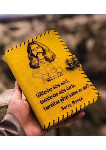 Barış Manço Tasarımlı Deri Defter