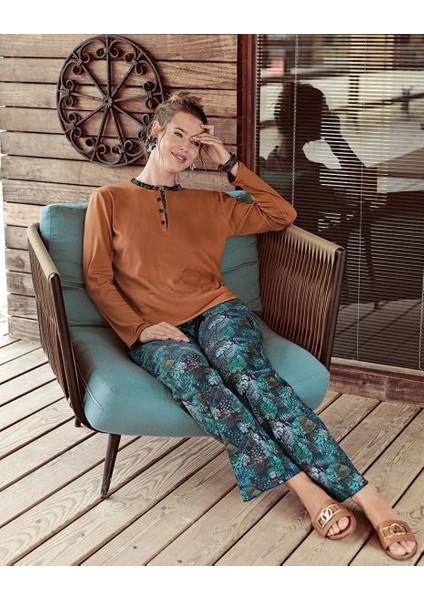 103 Kadın Modal Kışlık Battal Pijama Takımı