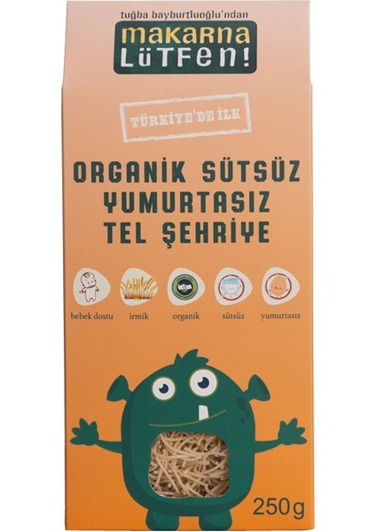 Makarna Lütfen Sütsüz Yumurtasız Tel Şehriye 250 gr