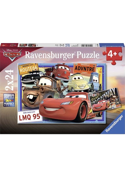 Çocuk Puzzle 2X24 Parça Wd Cars 78196