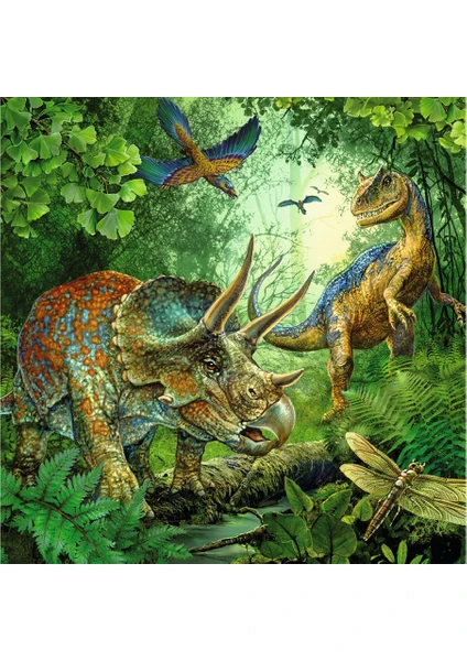 Çocuk Puzzle 3X49 Parça Dinozorlar 93175