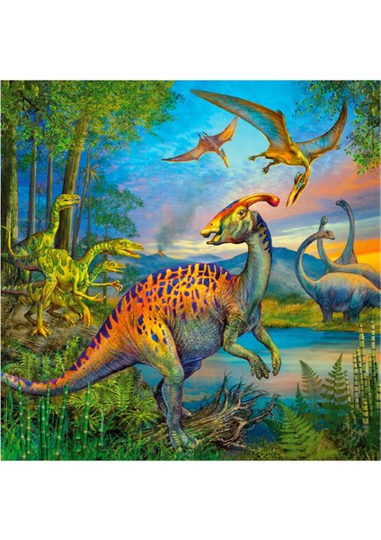 Çocuk Puzzle 3X49 Parça Dinozorlar 93175