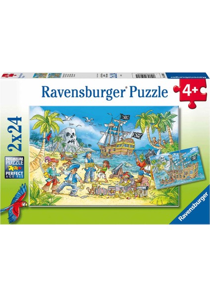 Çocuk Puzzle 2X24 Parça Macera Adası 50895