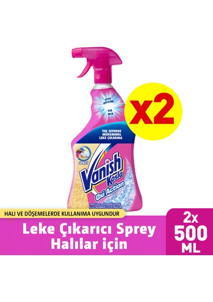 Kosla Oxi Action Leke Çıkarıcı Halı Spreyi 500 ml x 2 Adet