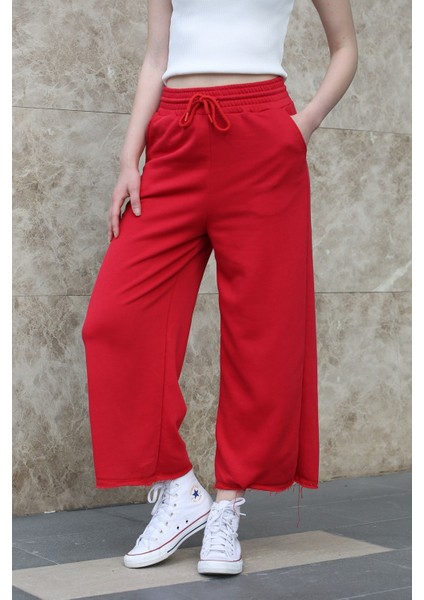 Mad Girls Kırmızı Bol Paça Eşofman MG1100 fiyatları