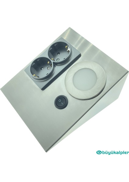 Büyükalpler Tezgah Altı Armatür Spot Ledli Inox 3000K-GÜN Işığı fiyatları