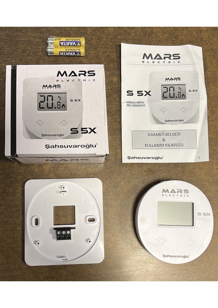 Mars S5X Kablolu Dijital Oda Termostatı