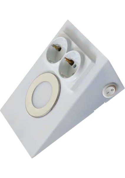 AH11-00200 Ledli Prizli Tezgah Altı Armatür Beyaz Kasa 3000K Günışığı