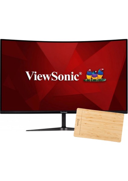 VX3219-PC-MHD 32" 240Hz 1ms (HDMI+DP) Freesync Curved Full HD LED Monitör + Woodpad 10 Grafik Tablet