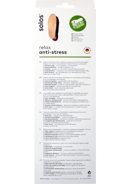 385 Solos Anti-Stress Tabanlık 35-46 modelleri