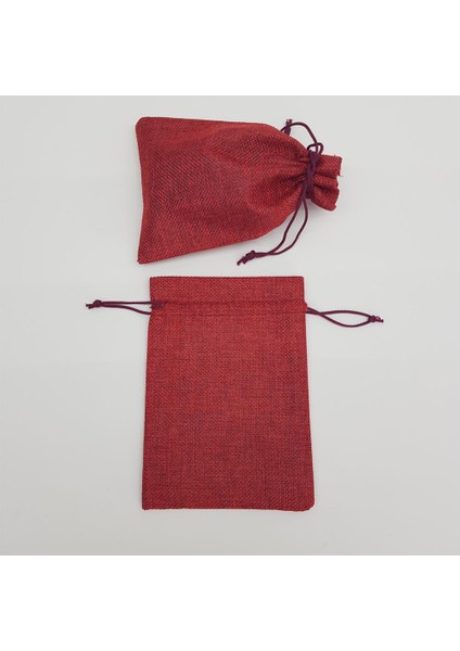 Jüt Keten Ipli Çuval Kese Çanta 11X16 cm - 5 Adet