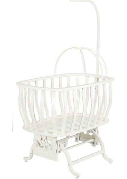 Doğal Ağaç Beşik, Lüx Sallanan Beşik + Uyku Seti + Cibinlik - Krem fırsatları