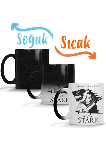 Arya Stark Sihirli Kupa Bardak Porselen