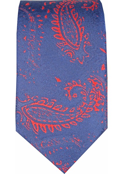 Erkek Lacivert Geniş Kesim Desenli Kravat fiyatları