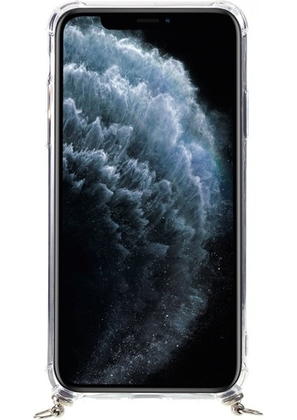 Apple iPhone 11 Pro Için Kayışlı Parlak Tpu + Akrilik Telefon Kılıfı - Siyah (Yurt Dışından) modelleri