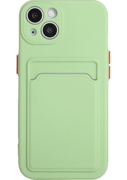 Apple iPhone 13 6.1 Inç Için Kart Yuvalı Manyetik Telefon Kılıfı - Açık Yeşil (Yurt Dışından) fiyatları