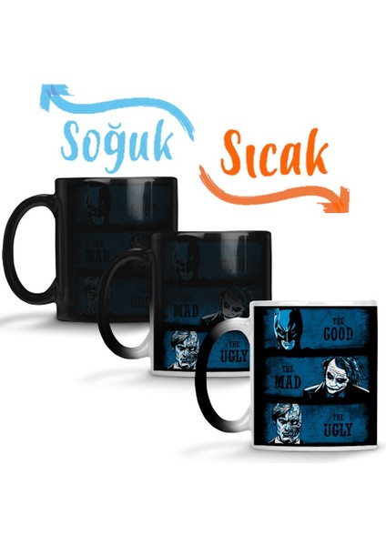 The Good The Mad The Ugly Batman Ve Joker Sihirli Kupa Bardak Porselen