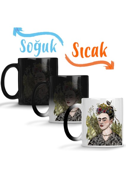 Frida Kahlo 01 Sihirli Kupa Bardak Porselen