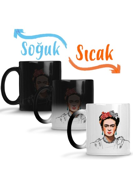 Frida Kahlo 02 Sihirli Kupa Bardak Porselen