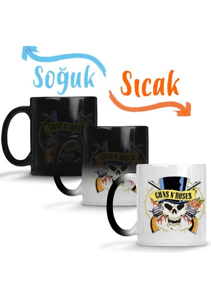 Guns N' Roses Sihirli Kupa Bardak Porselen
