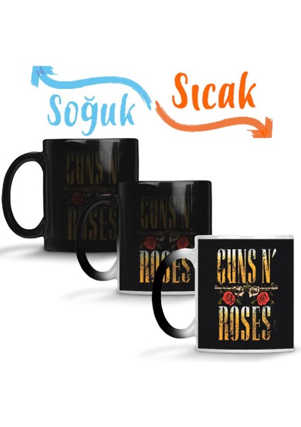Guns N' Roses Sihirli Kupa Bardak Porselen