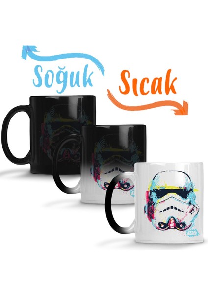 Star Wars Fresh Drawing Sihirli Kupa Bardak Porselen