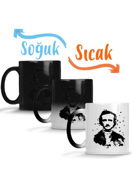 Edgar Allan Poe Sihirli Kupa Bardak Porselen