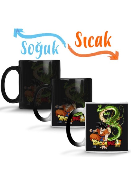 Goku Dragon Ball Super Sihirli Kupa Bardak Porselen